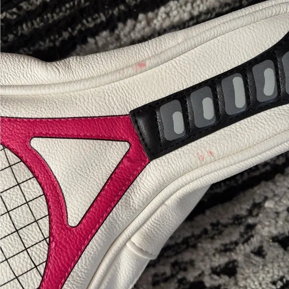 Betsey Johnson Pink and White Tennis Racket Purse 🌟RARE🌟 - Picture 10 of 10